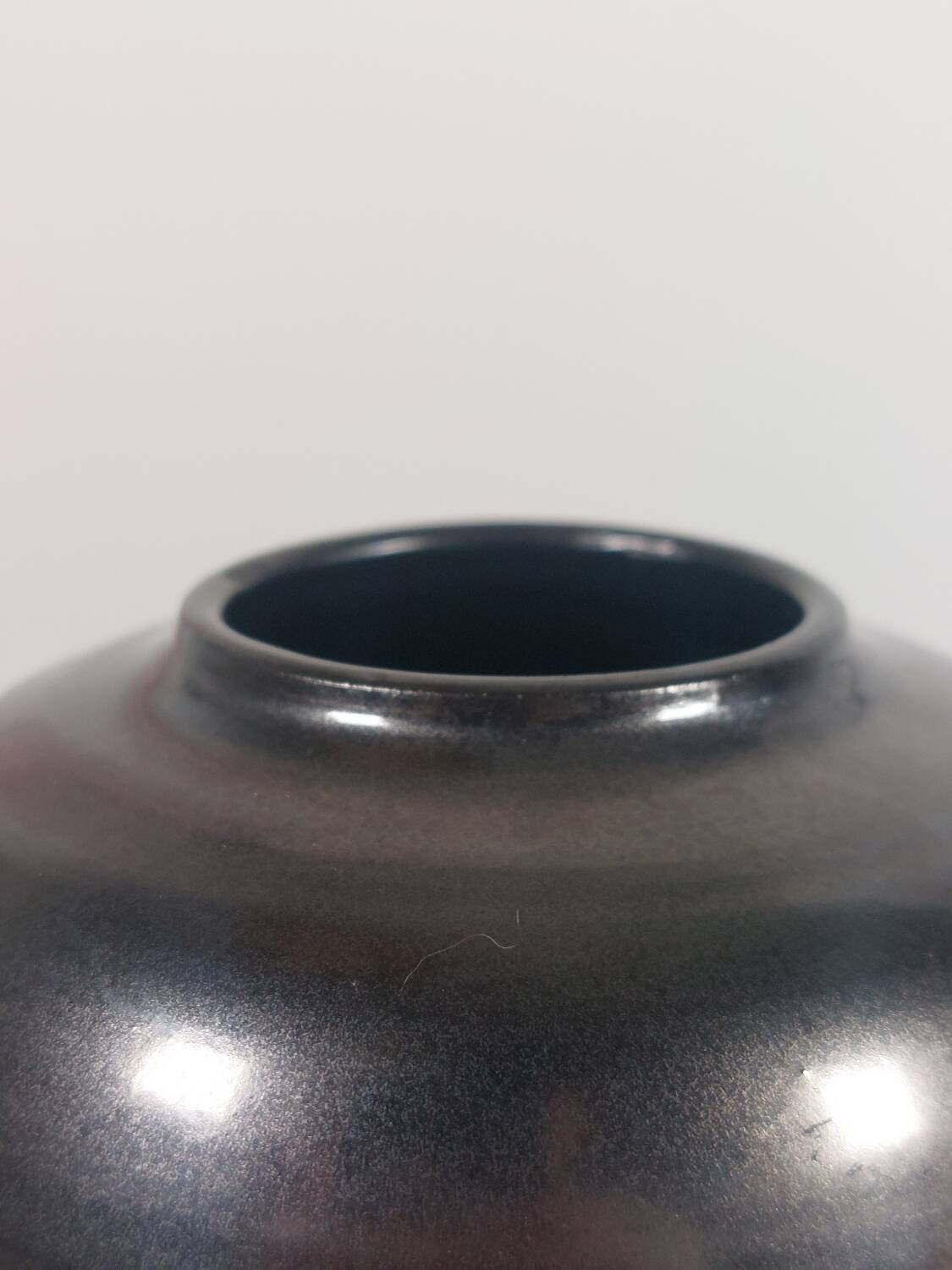 Vintage mid-century oxidised enamel Bürgel ceramics