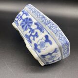 Chinese decorative planter - blue and white - vintage rectangular pot