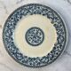 Flat plate made of ironstone from Gien, "Garlands" decoration, 1937.
