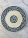 Flat plate made of ironstone from Gien, "Garlands" decoration, 1937.