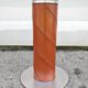 Postmodern dining table in leather and glass by Giancarlo Vegni for Fasem.