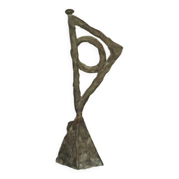 Miniature Abstract Bronze Sculpture DVW. 1988