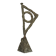 Miniature Abstract Bronze Sculpture DVW. 1988