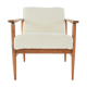 Fauteuil M bouclette crème
