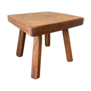 1950s solid oak side table