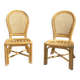 Paire de chaises en rotin