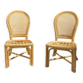 Pair of rattan chairs