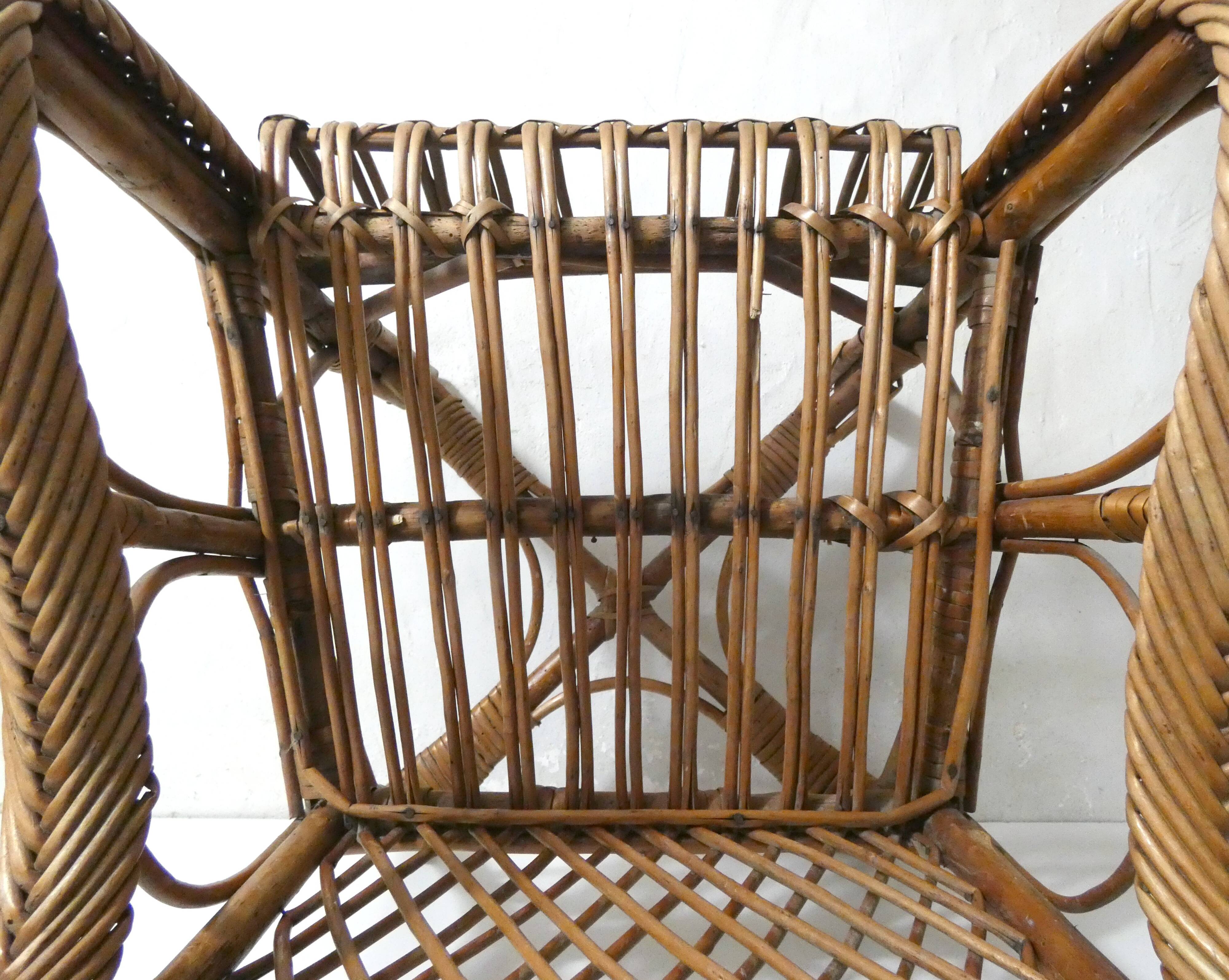Fauteuil enfant en rotin