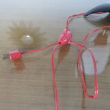 Tripod lamp in perspex, Bakelite and brass, 1950s or 1960s, France