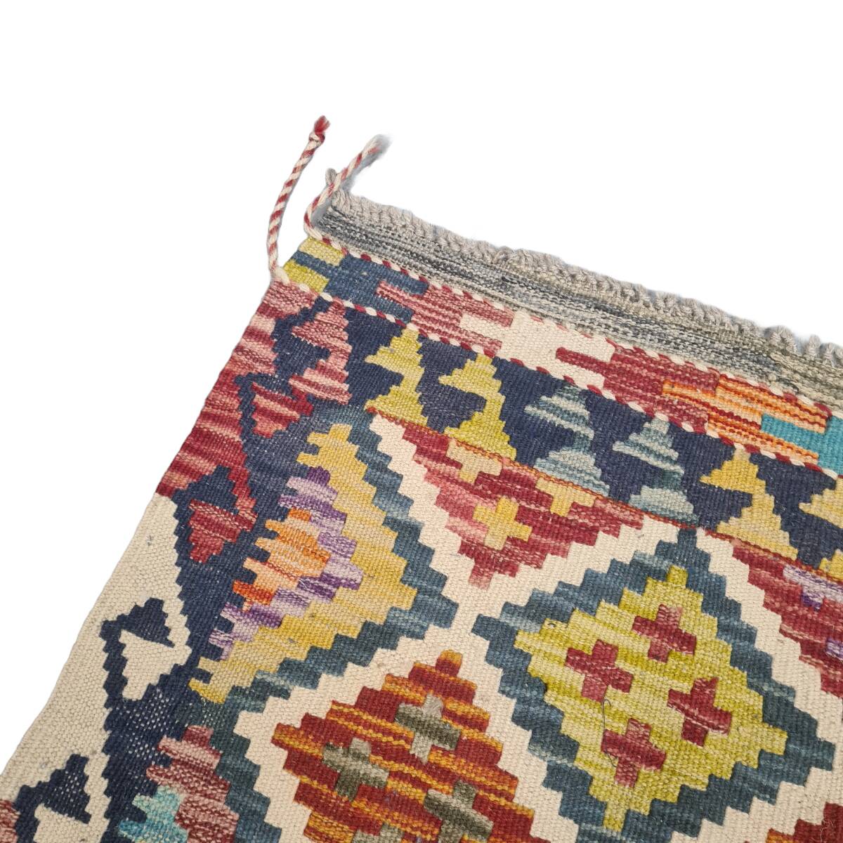 Vintage Afghan Wool Kilim 80x118, 1980s