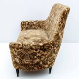 Canapé incurvé italien, années 1950