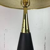 Large midcentury sputnik Stilnovo style brass table lamp, US 1950s