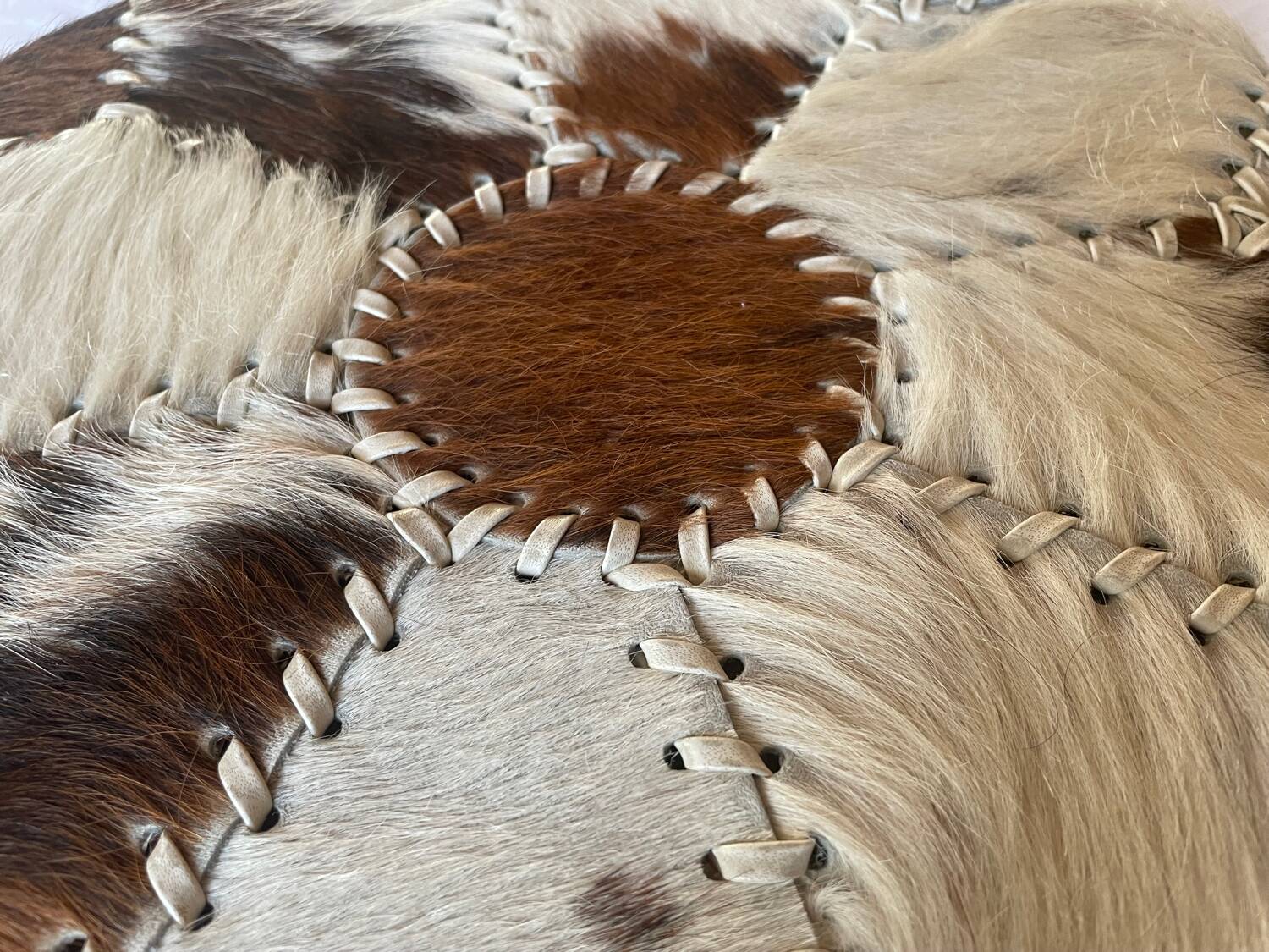 Goatskin floor cushion 1970