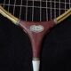 Two badminton rackets csi collector vintage wood and metal 1970