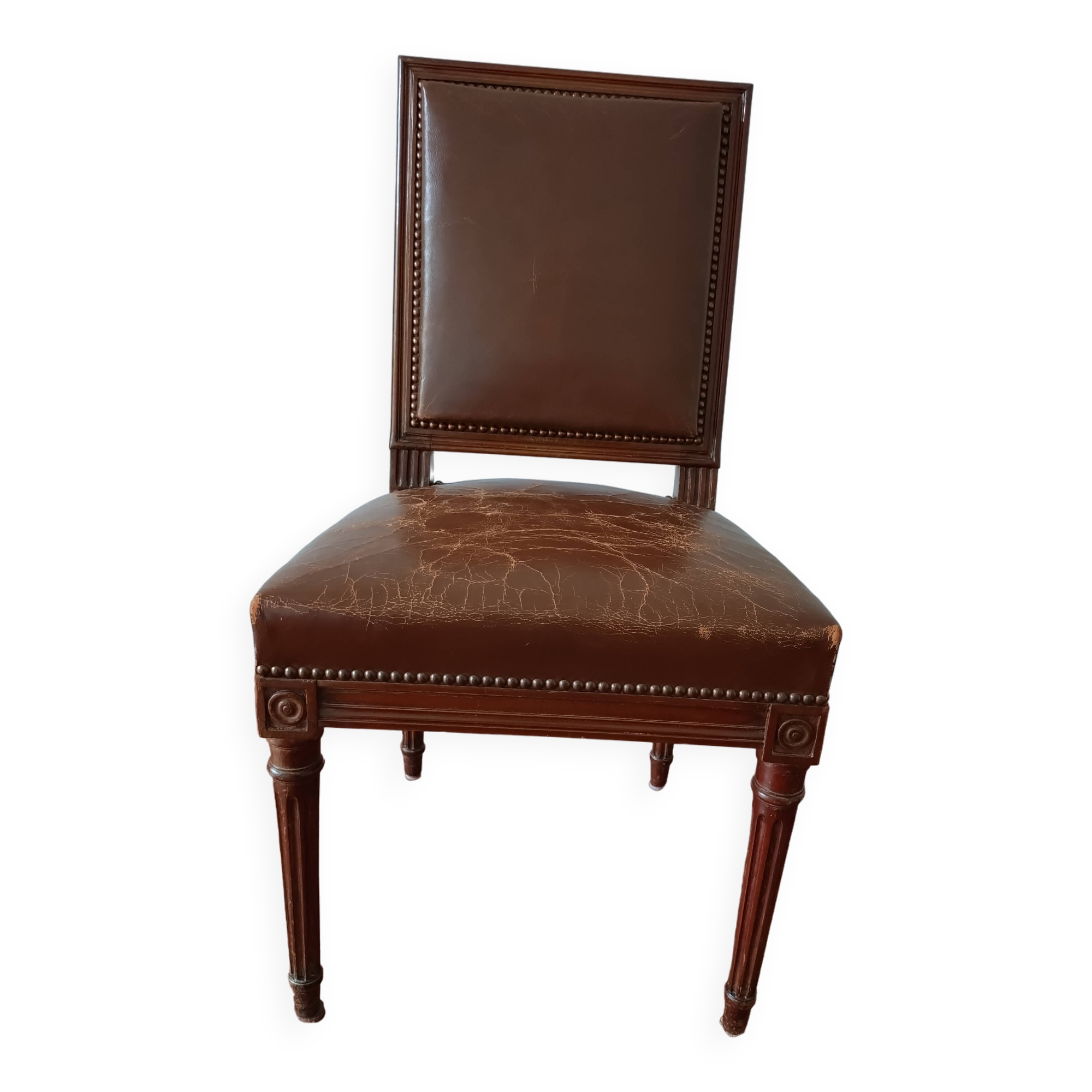 Chaise cuir