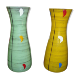 Duo of small vase soliflore vintage from the 50s