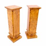 Art Deco pedestals, 1940s, Poland.