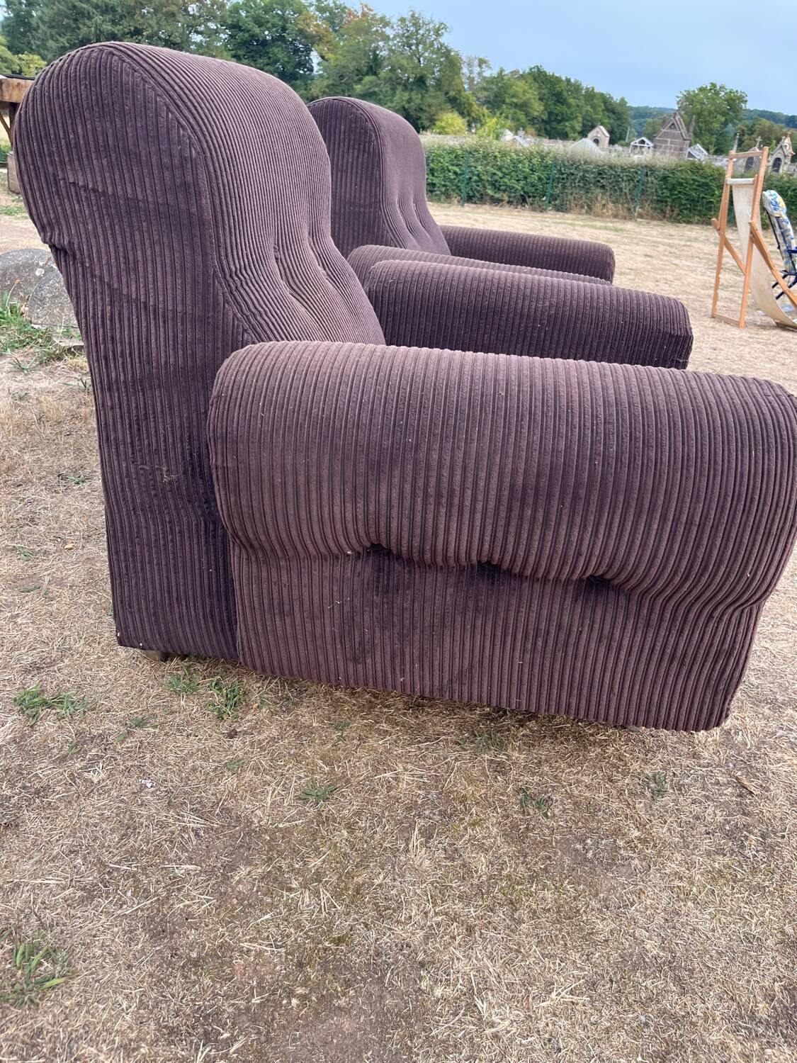 Fauteuils velours