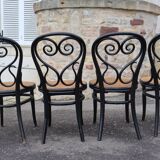 Set of 8 Thonet chairs, model no. 4, known as "Daum café", 1880
