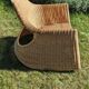 Wicker and rattan rocking chair