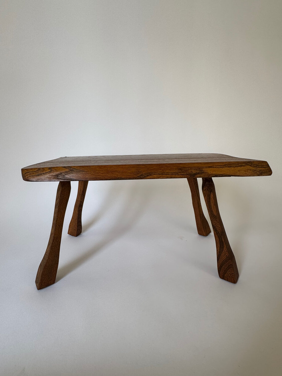 Mid Century Modern Oak Wood Nesting Table