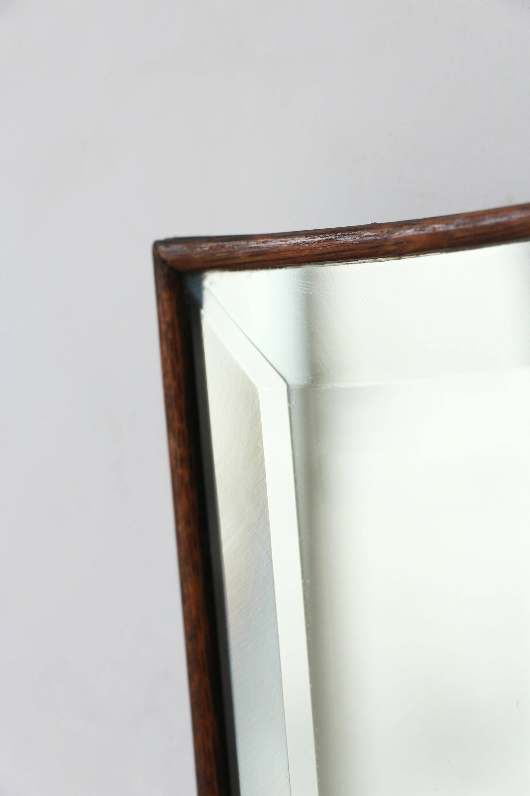 Beveled Mirror - Wooden outline - "Moustache" - 5.0