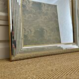 Glamorous wall mirror with faceted frame by Deknudt, Belgium, 1980s (Model 2024.311)