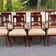 8 Louis XVI chairs in solid wood and beige fabric