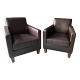 Paire de fauteuils club