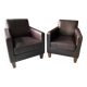 Paire de fauteuils club