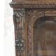 Richly carved solid oak bookcase