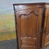 Louis XV period corner cabinet in walnut