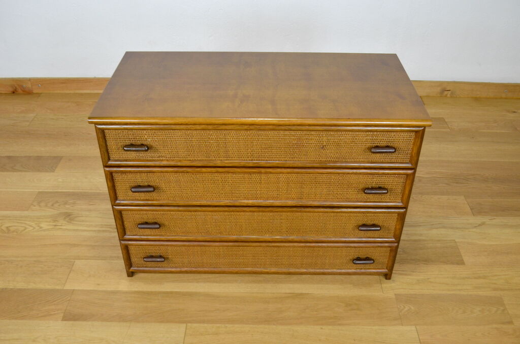 Vintage dresser in rattan 1970/1980