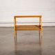 Glass and wood side table
