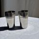 Set of 2 vintage stainless steel cups H12 D7