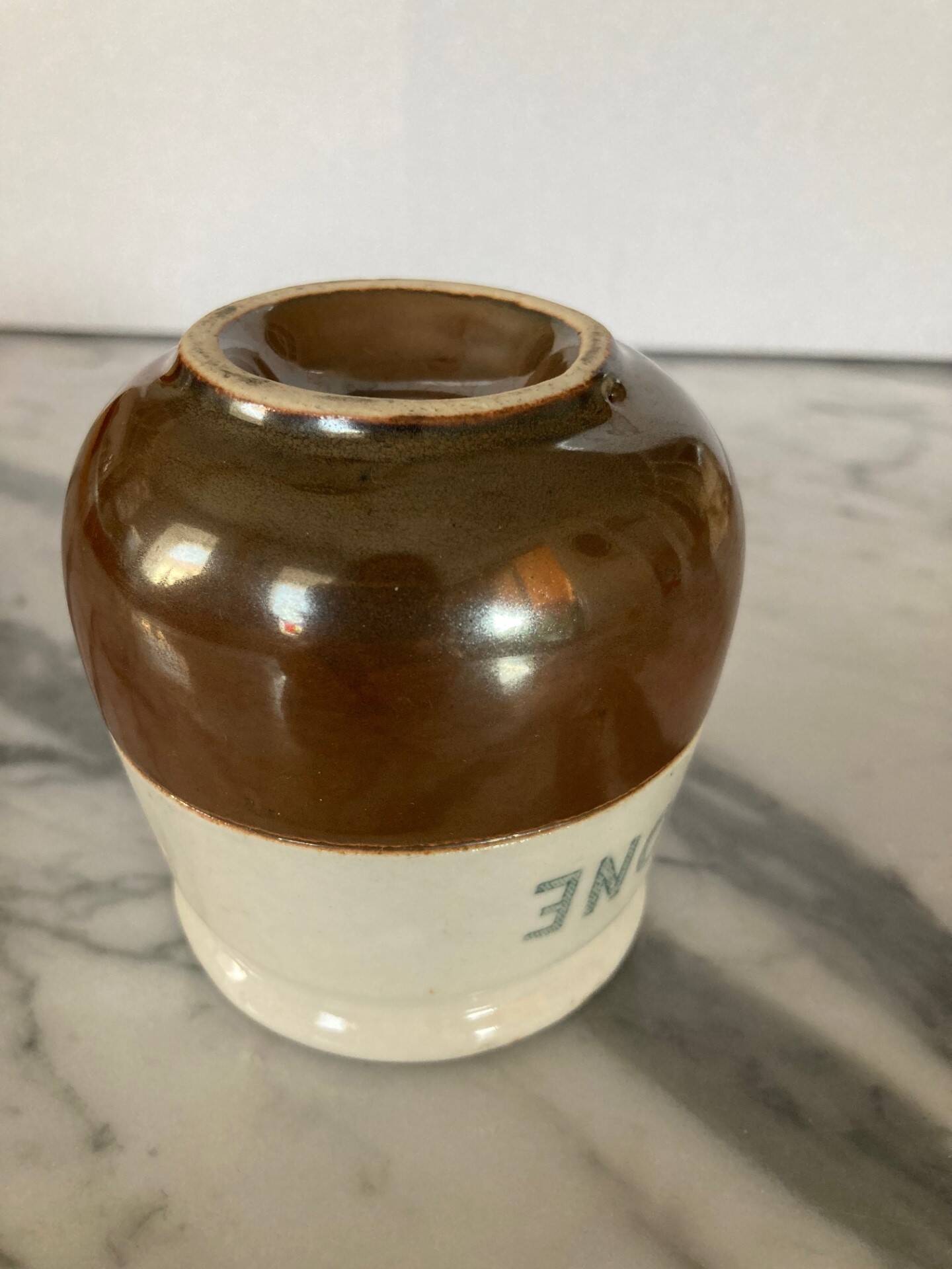 Danone stoneware pot