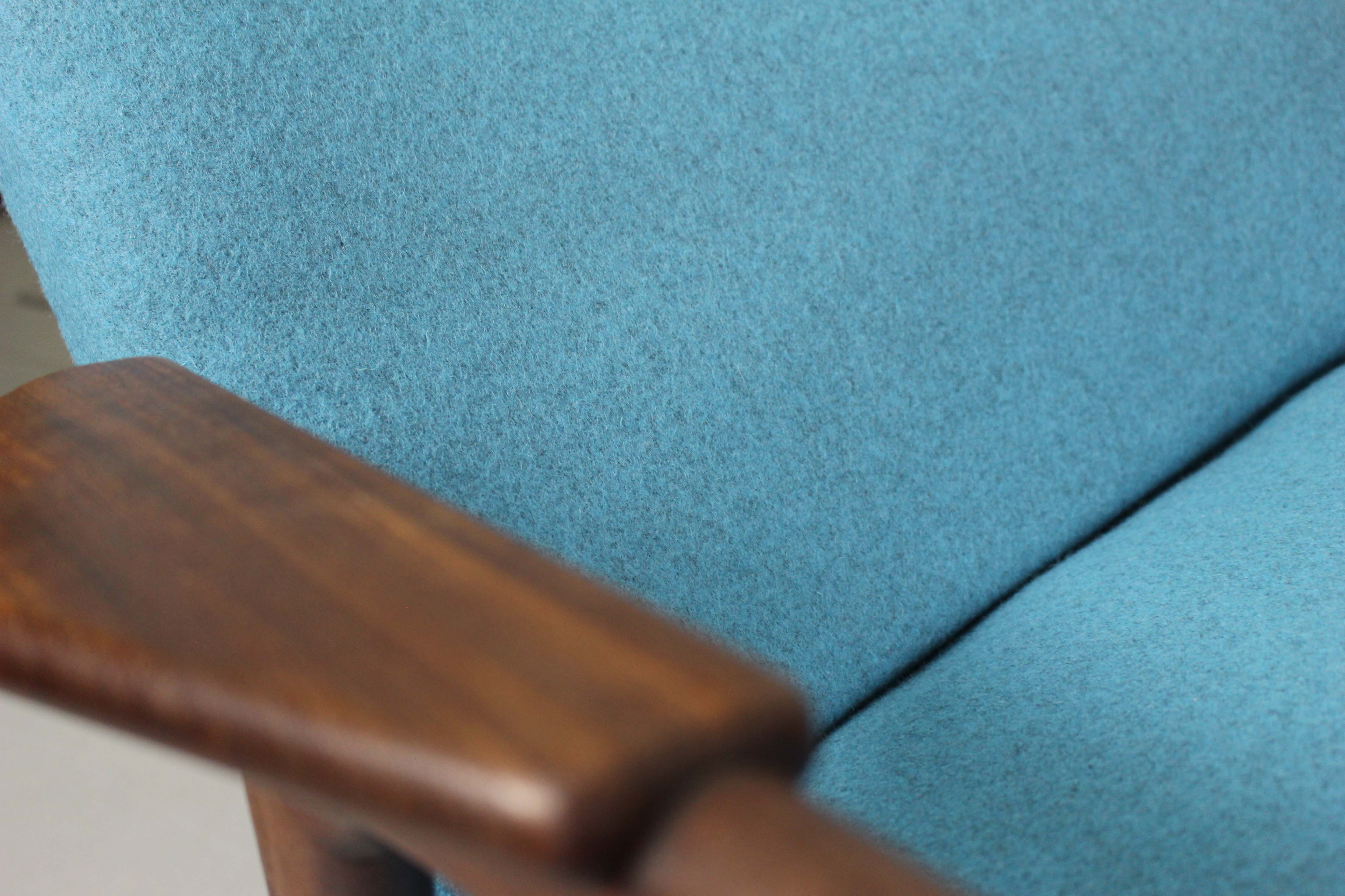 Set of 2 Danish Lounge Chairs with matching Ottoman by Yngve Ekström for Pastoe, 1960s