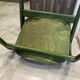 Fauteuil Baumann vert, années 70