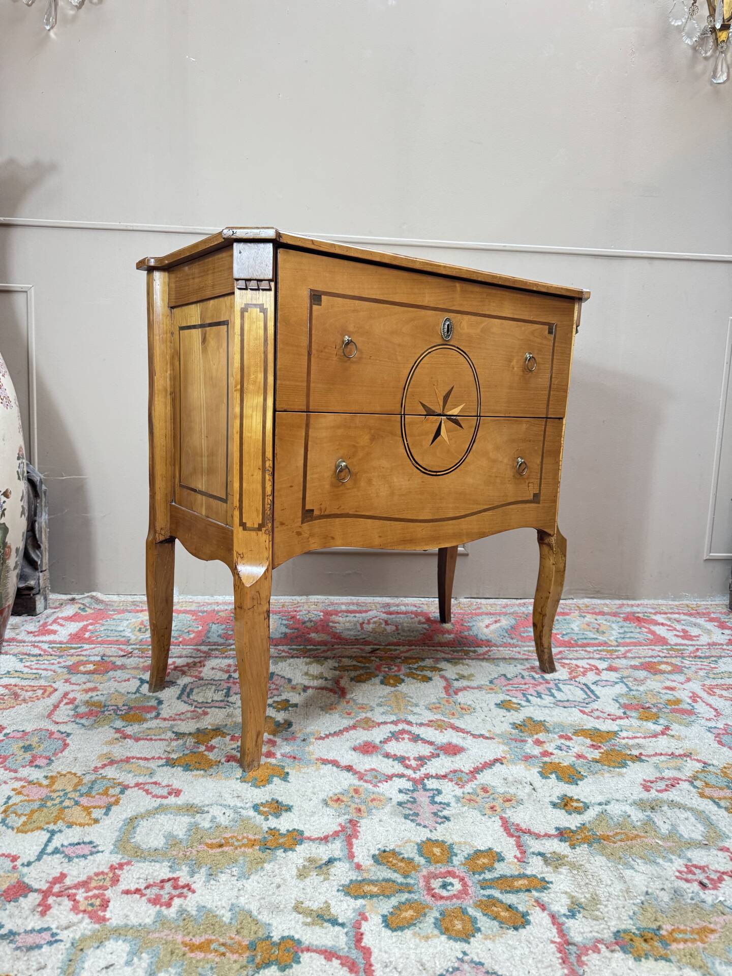 Cherry wood sauteuse commode from the transitional period, 18th century