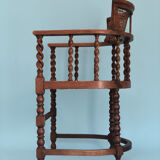 Edwardian barley twist corner chair with cane late 19th century