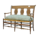 Banc paillé