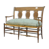 Banc paillé