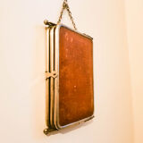 Old barber triptych mirror - 22x51cm