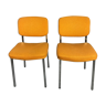 Paire de chaises vintage 70