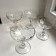 Lot de 4 coupes à champagne en cristal