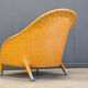 Antonio Citterio braided leather armchair, 1980s