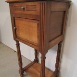Bedside table on fluted legs, 1900s