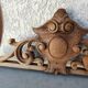 old wooden pediment
