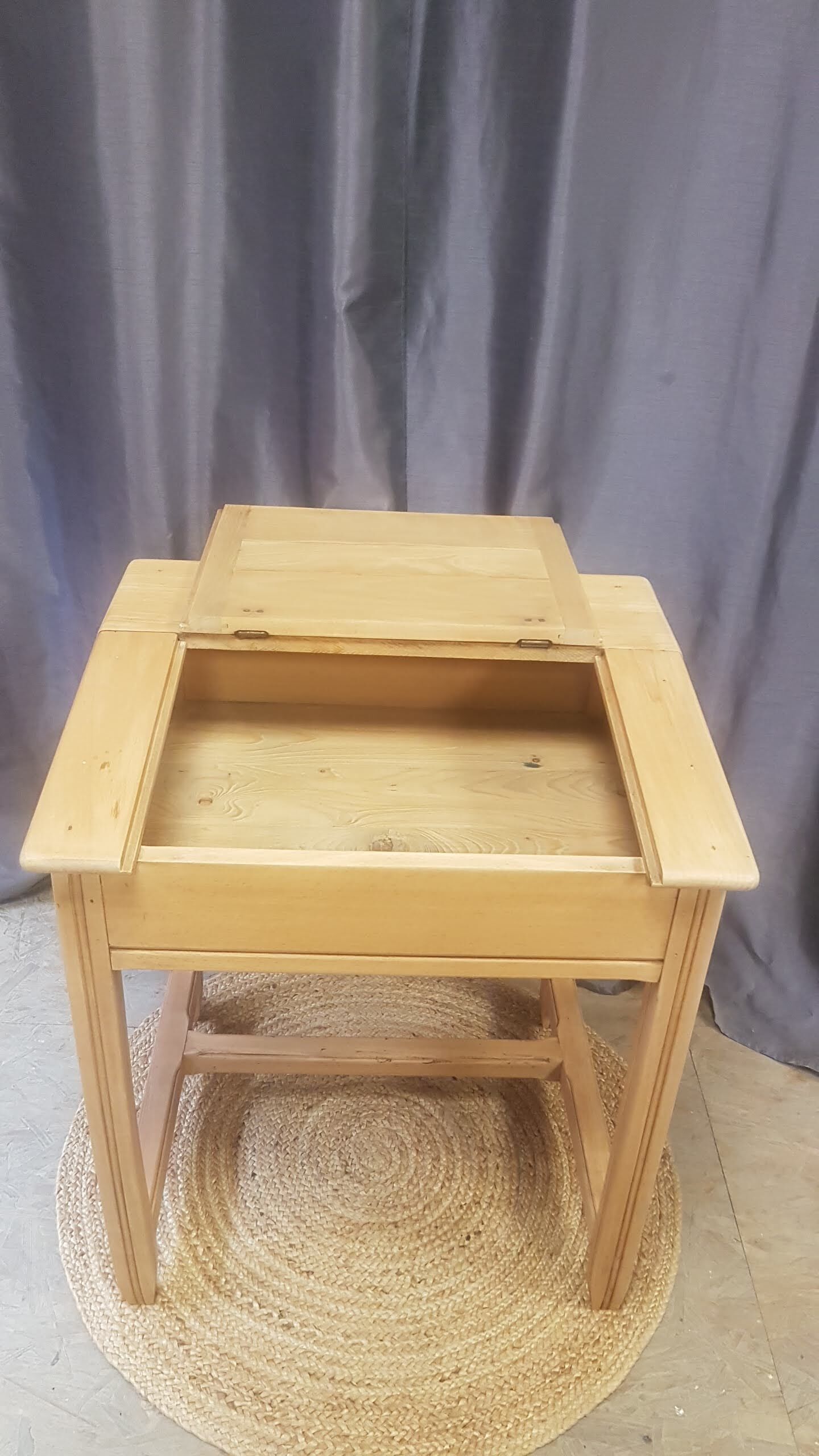 80s beech school desk