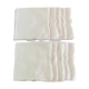 Batch of 10 solid white napkins